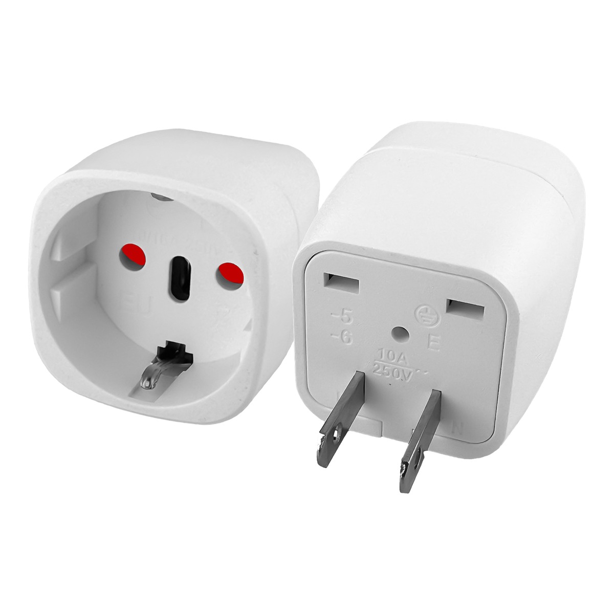 Adaptateur prise Mexique type A en cube, pour fiche européenne Adaptateur prise Mexique type A en cube, pour fiche européenne, vue principale