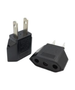 Adaptateur prise Mexique type A, fiche plate pour appareil européen, vue principale