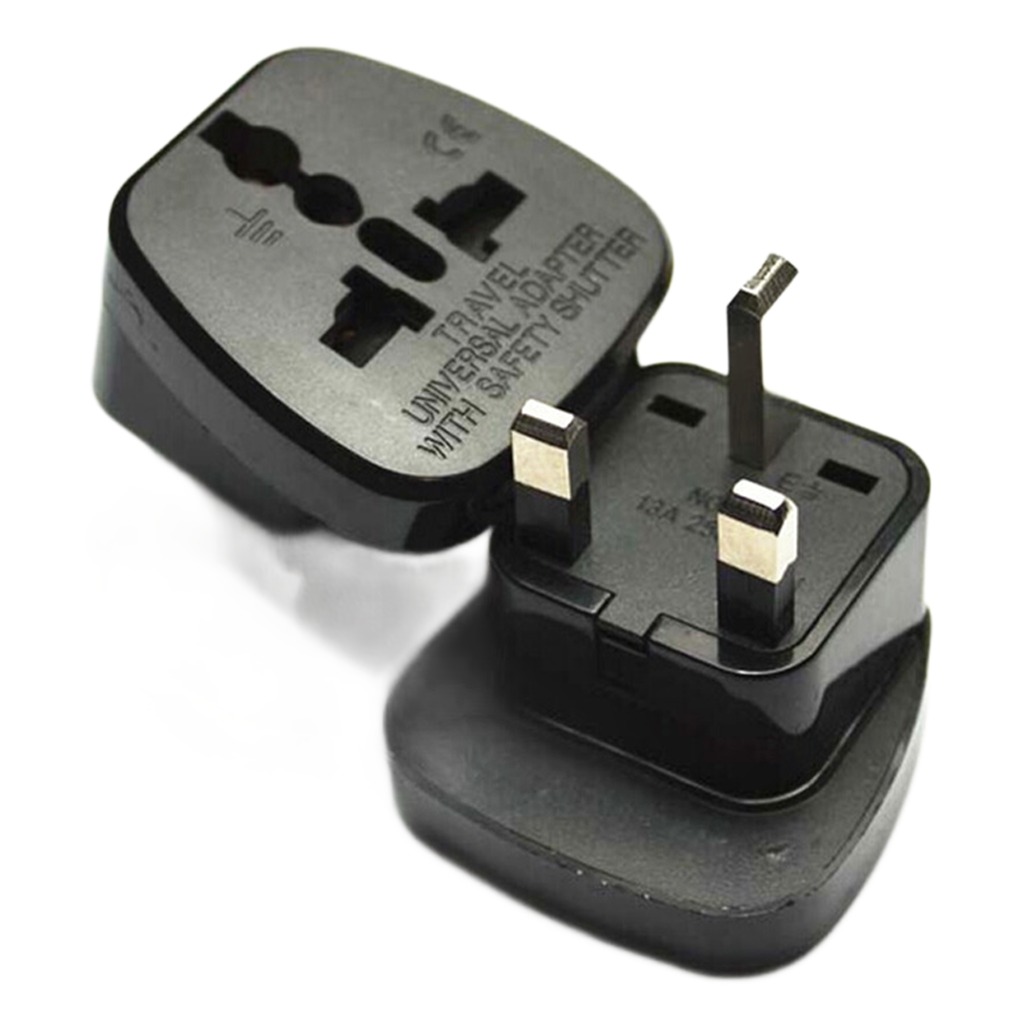 Adaptateur prise Singapour type G 13 A à entrée universelle Adaptateur prise Singapour type G 13 A à entrée universelle, vue de face