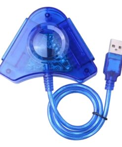 Adaptateur PS2 USB double pour deux manettes sur PC, vue de face