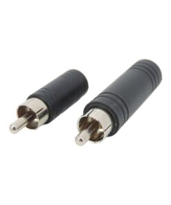 Adaptateur RCA mâle jack femelle, prise 6,35 mm ou 3,5 mm stéréo, vue principale
