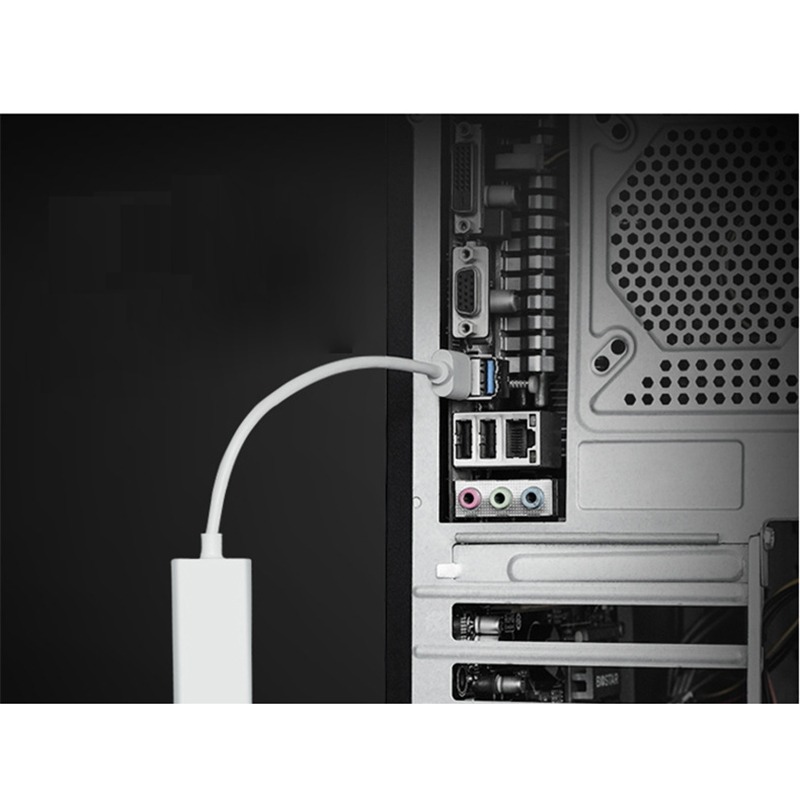 Adaptateur RJ45 USB 100 Mbit/s blanc, fiche USB, micro USB ou USB-C Adaptateur RJ45 USB 100 Mbit/s blanc, fiche USB, micro USB ou USB-C, vue de face