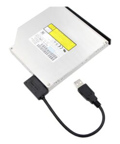 Adaptateur SATA slim 13 broches vers USB pour lecteur optique, vue arriere