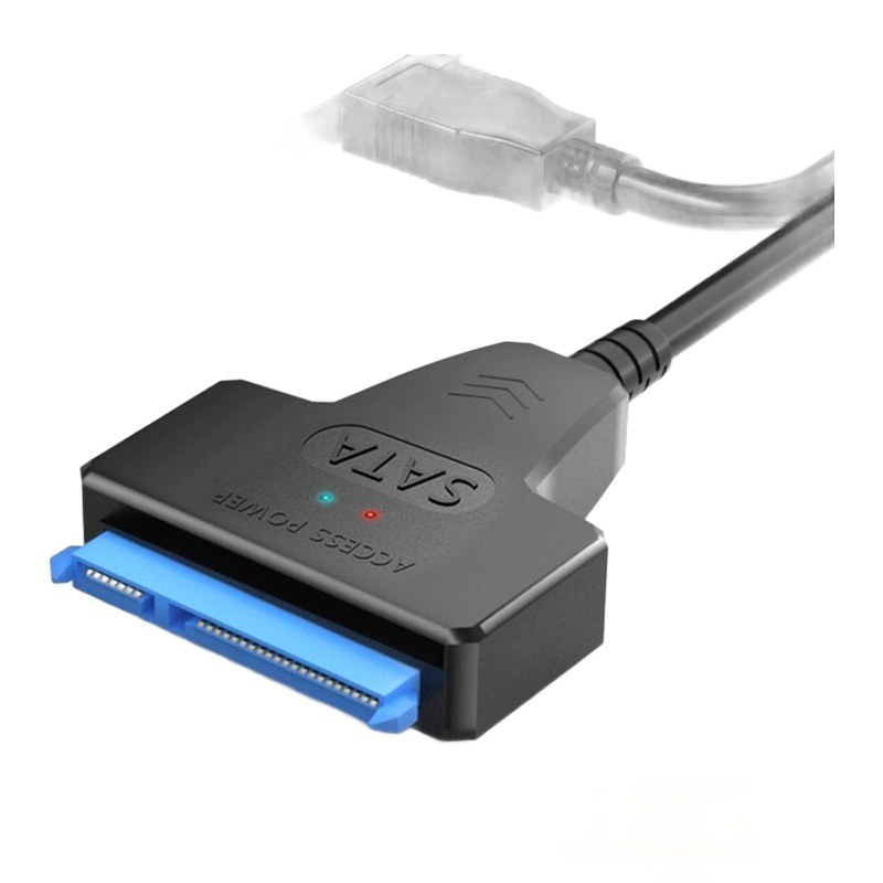 Adaptateur SATA USB pour disque 2,5 pouces, USB 3.0, 2.0 ou USB-C Adaptateur SATA USB pour disque 2,5 pouces, USB 3.0, 2.0 ou USB-C, vue principale