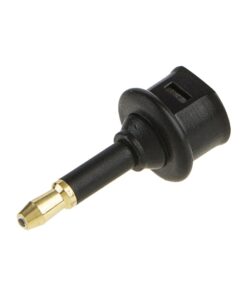 Adaptateur Toslink mini jack, prise optique carrée vers fiche 3,5 mm, vue principale