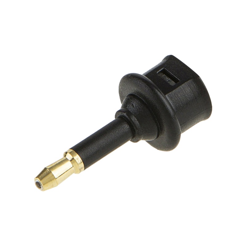 Adaptateur Toslink mini jack, prise optique carrée vers fiche 3,5 mm Adaptateur Toslink mini jack, prise optique carrée vers fiche 3,5 mm, vue principale