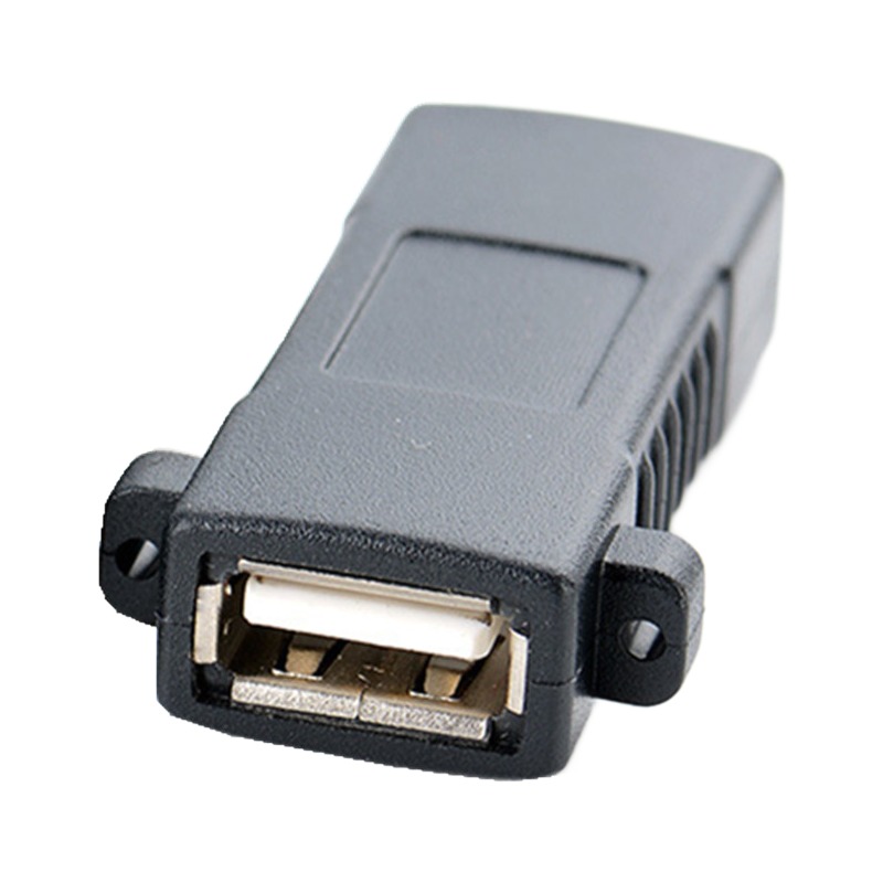 Adaptateur USB femelle femelle à visser, raccord USB 2.0 ou USB 3.0 Adaptateur USB femelle femelle à visser, raccord USB 2.0 ou USB 3.0, vue de face