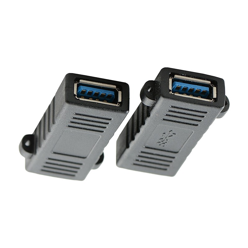 Adaptateur USB femelle femelle à visser, raccord USB 2.0 ou USB 3.0 Adaptateur USB femelle femelle à visser, raccord USB 2.0 ou USB 3.0, vue arriere