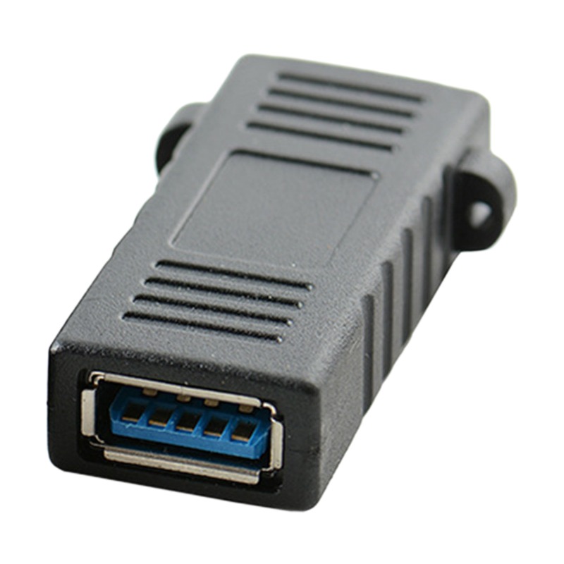 Adaptateur USB femelle femelle à visser, raccord USB 2.0 ou USB 3.0 Adaptateur USB femelle femelle à visser, raccord USB 2.0 ou USB 3.0, vue de profil