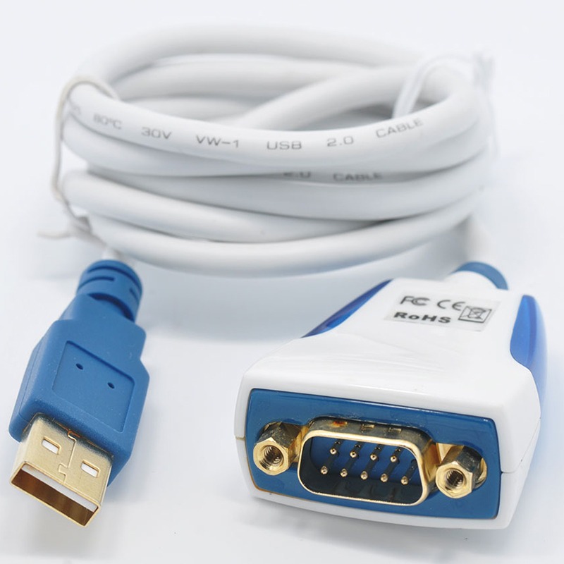 Adaptateur USB RS232, câble série DB9 mâle de 1 m en USB 2.0 Adaptateur USB RS232, câble série DB9 mâle de 1 m en USB 2.0, vue principale