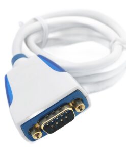 Adaptateur USB RS232, câble série DB9 mâle de 1 m en USB 2.0, vue de trois quarts