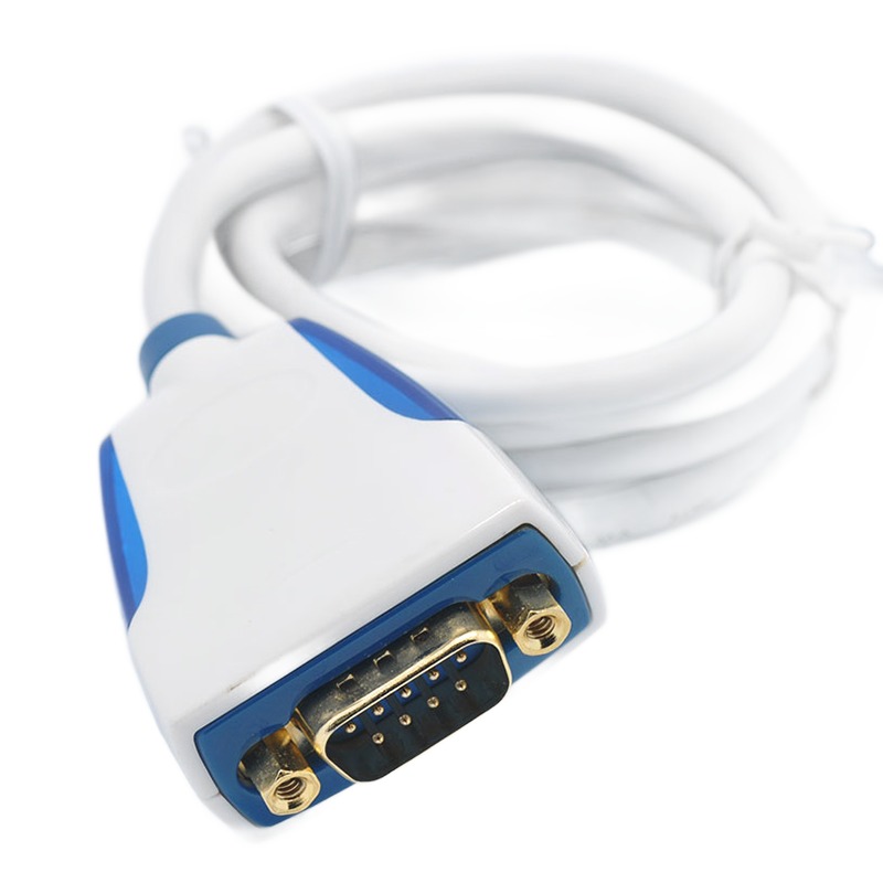 Adaptateur USB RS232, câble série DB9 mâle de 1 m en USB 2.0 Adaptateur USB RS232, câble série DB9 mâle de 1 m en USB 2.0, vue de trois quarts