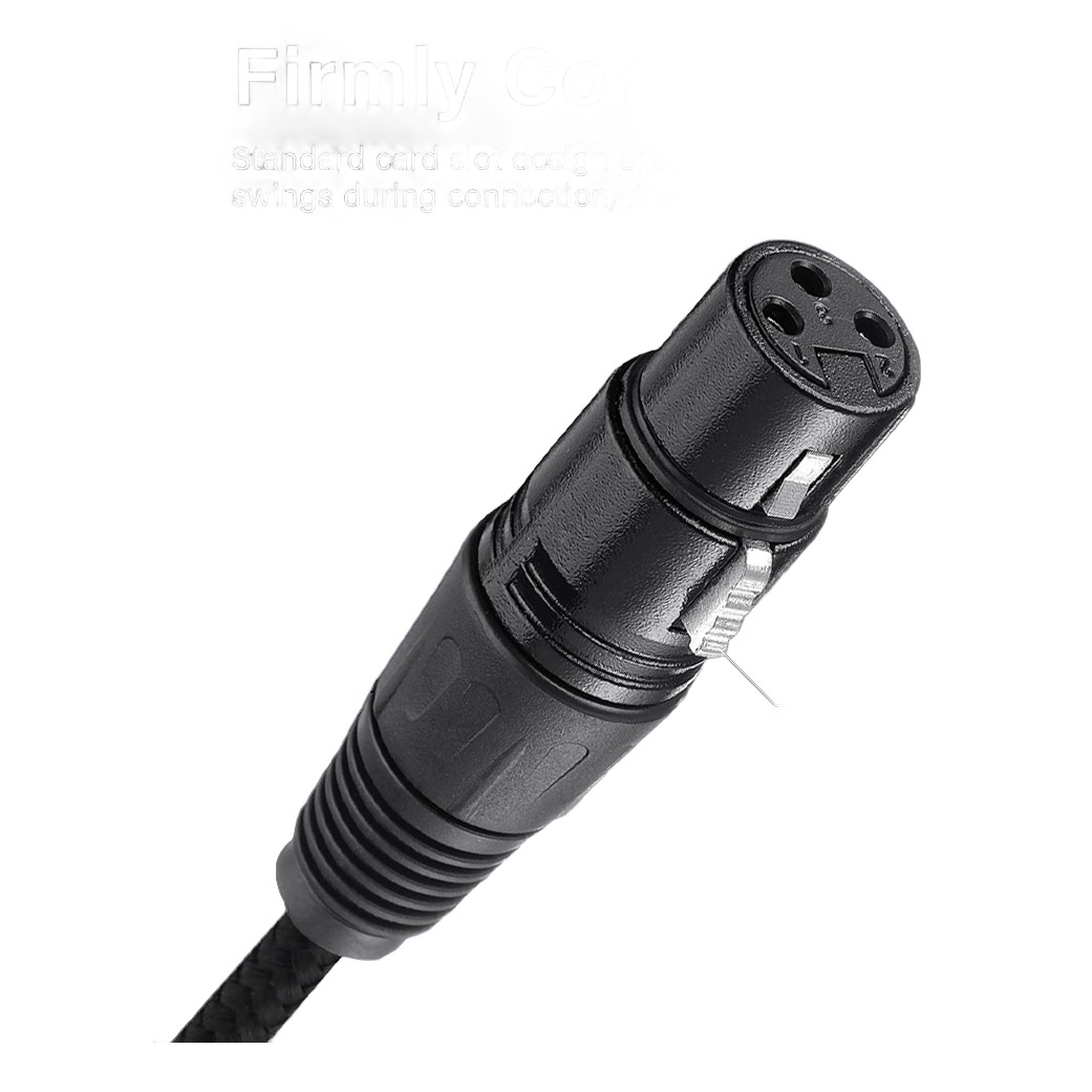 Adaptateur USB vers XLR femelle à fiche USB-C, câble tressé de 2 ou 3 m Adaptateur USB vers XLR femelle à fiche USB-C, câble tressé de 2 ou 3 m, vue de face