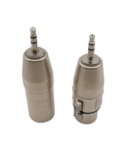 Adaptateur XLR jack 3.5 mm stéréo, fiche XLR mâle ou femelle, detail
