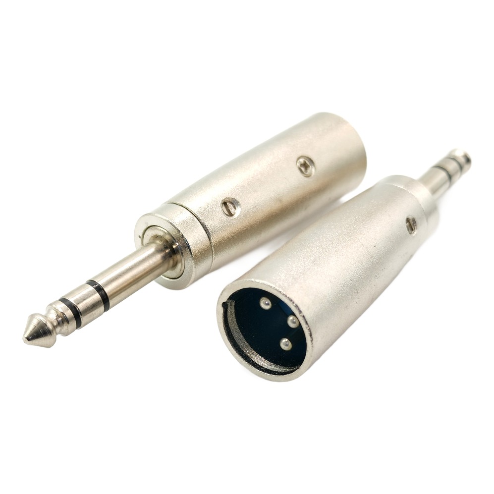 Adaptateur XLR jack 6,35 mm en métal, huit combinaisons mâle et femelle Adaptateur XLR jack 6,35 mm en métal, huit combinaisons mâle et femelle, vue principale