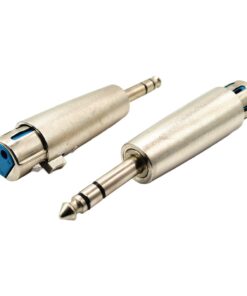 Adaptateur XLR jack 6,35 mm en métal, huit combinaisons mâle et femelle, vue arriere