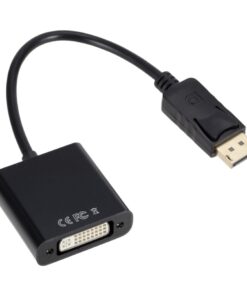 Câble DisplayPort DVI en adaptateur, prise DVI femelle, vue de trois quarts