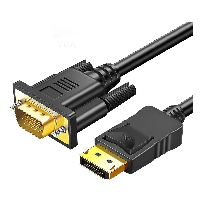 Câble DisplayPort VGA de 1,8 m, fiches mâles et blindage, 1080p Câble DisplayPort VGA de 1,8 m, fiches mâles et blindage, 1080p, vue principale