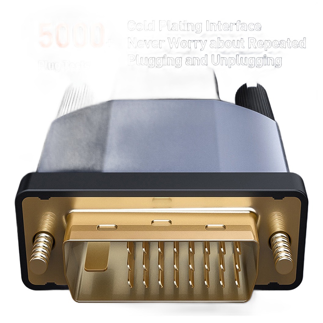 Câble DVI VGA pour sortie DVI-D 24+1, convertisseur en câble de 1,5 à 3 Câble DVI VGA pour sortie DVI-D 24+1, convertisseur en câble de 1,5 à 3, detail