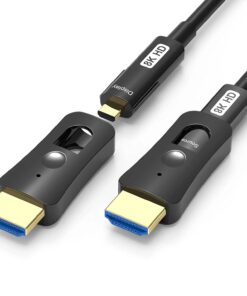 Câble HDMI optique de 15 m à embouts démontables, HDMI 2.1 en 8K, vue principale