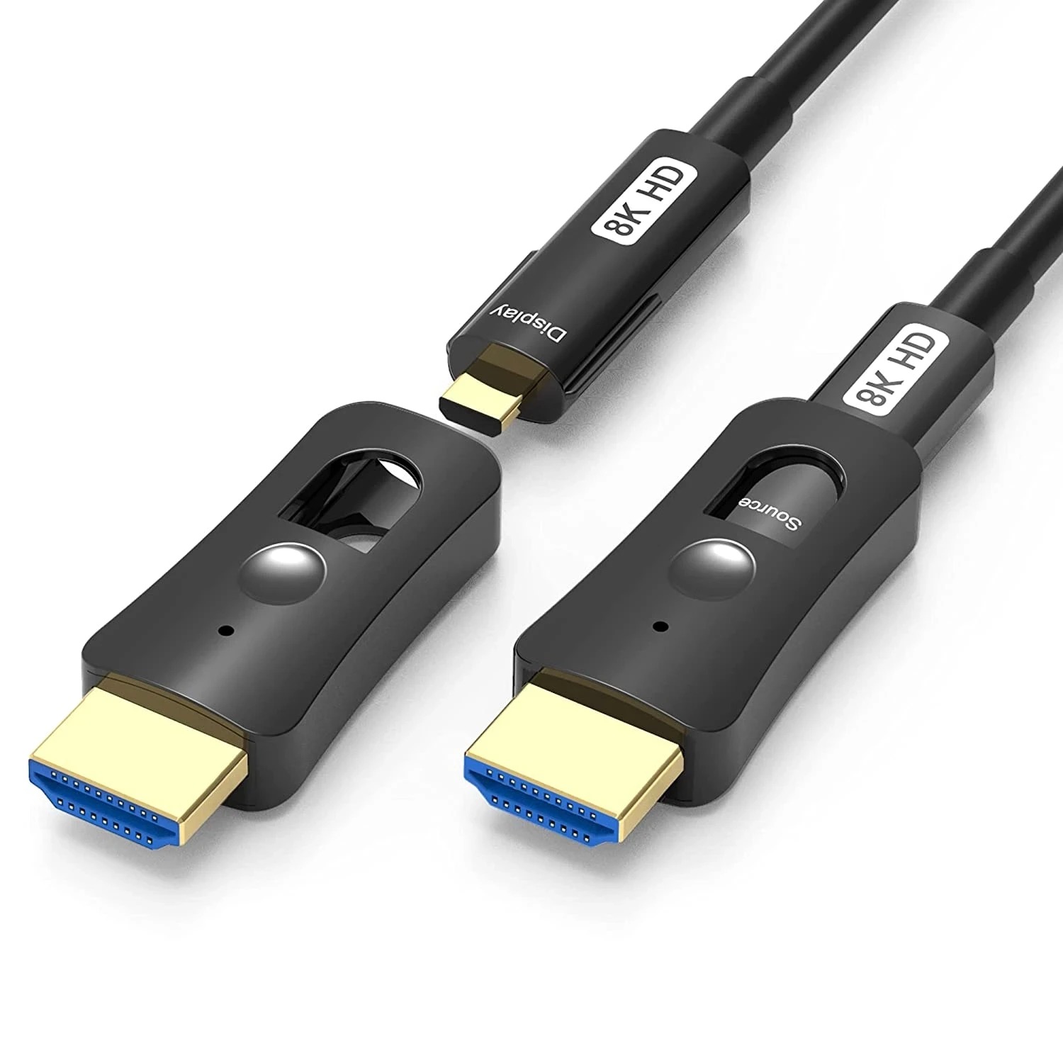 Câble HDMI optique de 15 m à embouts démontables, HDMI 2.1 en 8K Câble HDMI optique de 15 m à embouts démontables, HDMI 2.1 en 8K, vue principale