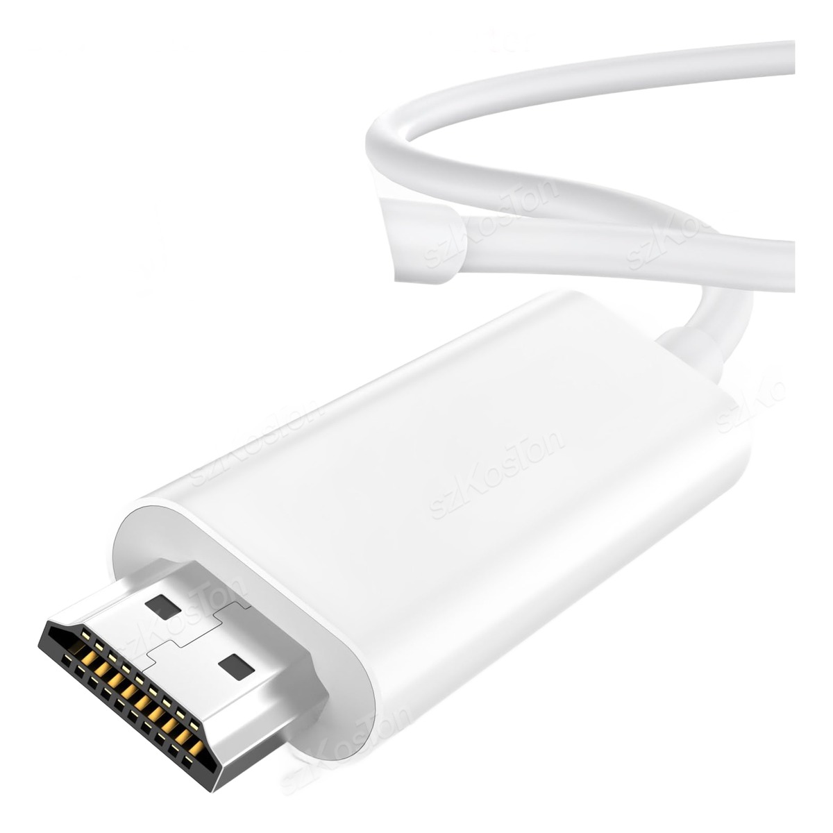 Câble Lightning HDMI de 2 m pour iPhone et iPad, image en 1080p Câble Lightning HDMI de 2 m pour iPhone et iPad, image en 1080p, vue principale