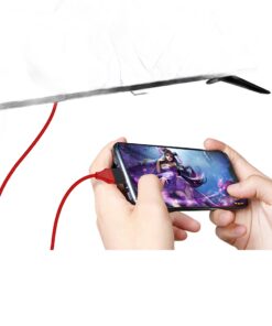 Câble Lightning HDMI rouge de 2 m pour projecteur et moniteur, image, vue de face
