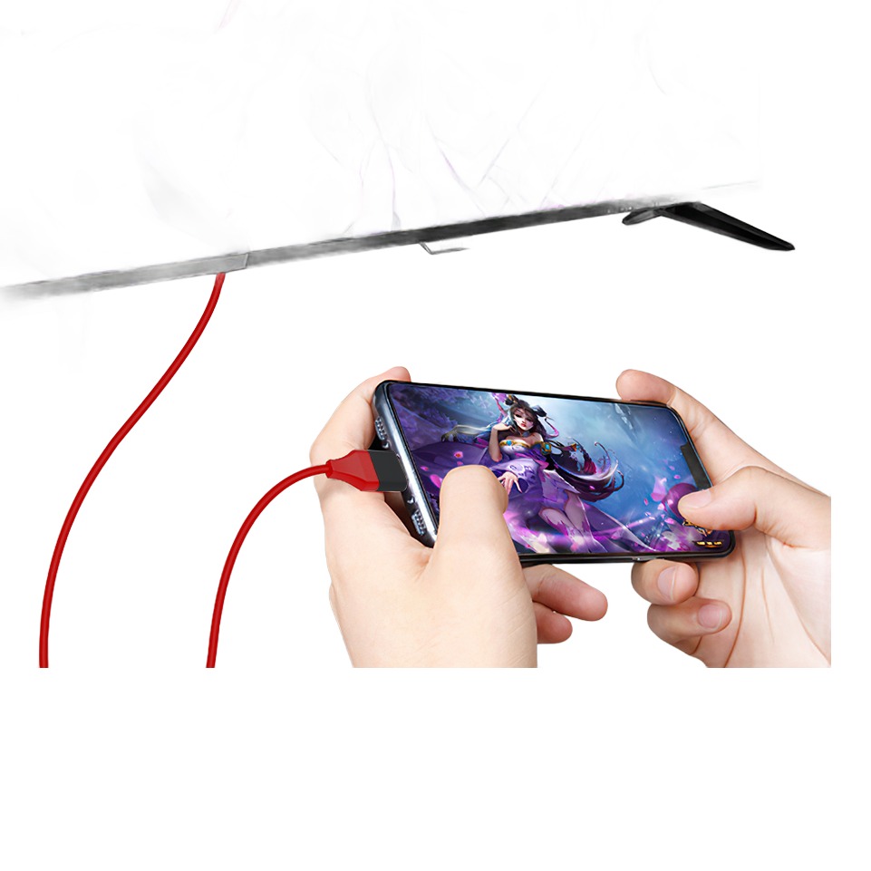 Câble Lightning HDMI rouge de 2 m pour projecteur et moniteur, image Câble Lightning HDMI rouge de 2 m pour projecteur et moniteur, image, vue de face