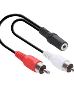 Câble RCA jack 3.5 mm femelle vers deux RCA mâles, en Y, vue principale