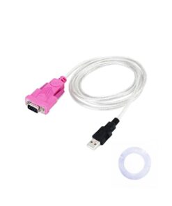 Câble USB RS232 de 1,5 m, prise série DB9 femelle vers fiche USB, vue de trois quarts