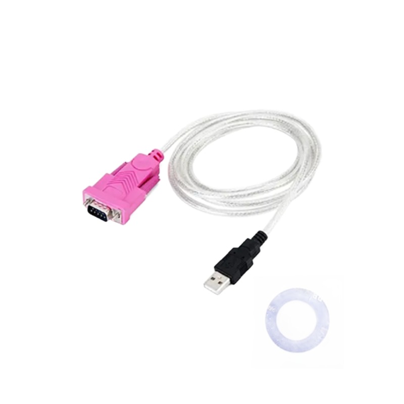 Câble USB RS232 de 1,5 m, prise série DB9 femelle vers fiche USB Câble USB RS232 de 1,5 m, prise série DB9 femelle vers fiche USB, vue de trois quarts