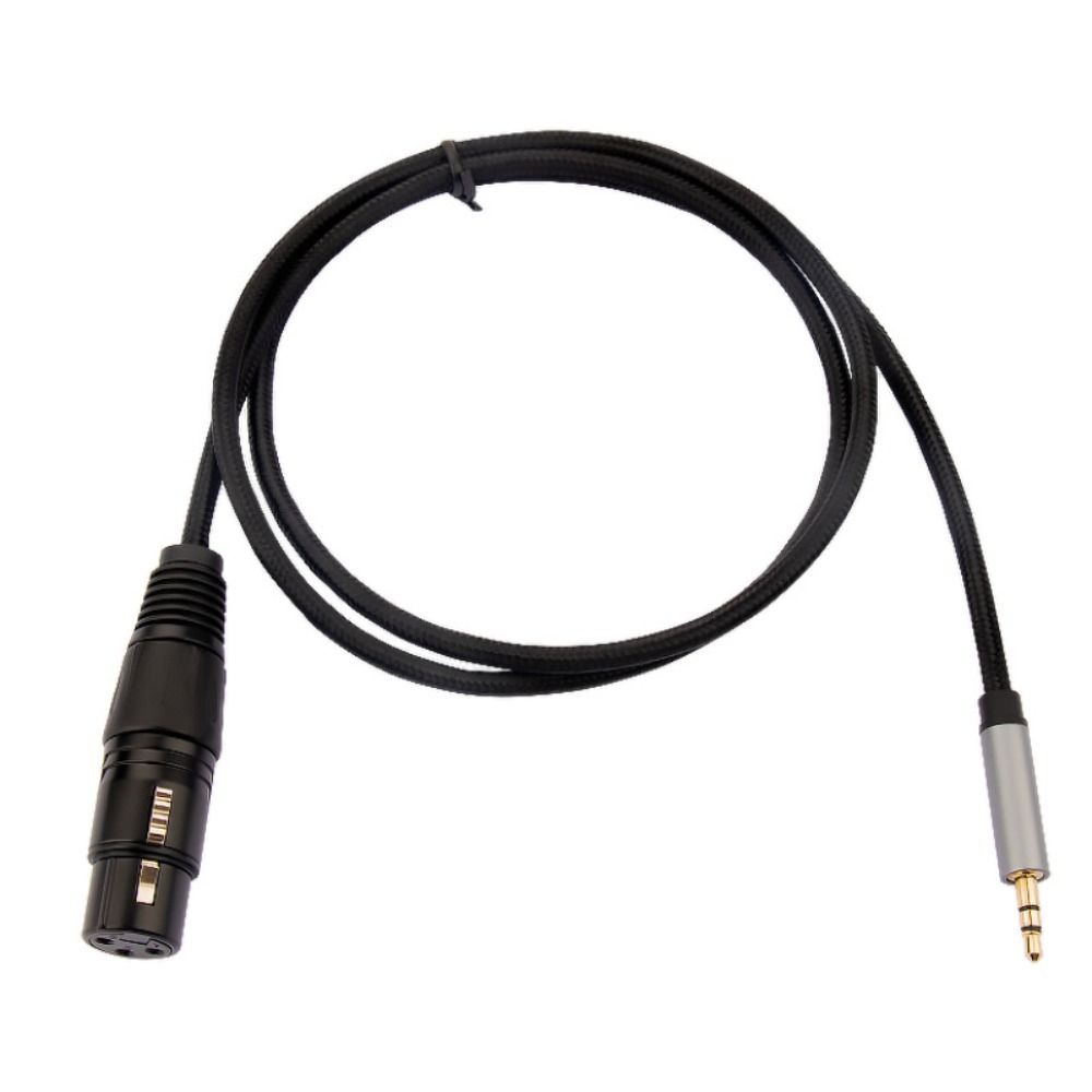 Câble XLR jack 3.5 mm mâle vers XLR femelle, gaine tressée de 1 à 5 m Câble XLR jack 3.5 mm mâle vers XLR femelle, gaine tressée de 1 à 5 m, vue principale