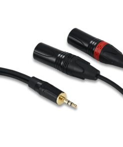 Câble XLR jack 3.5 mm vers deux XLR mâles, 1,5 ou 3 m, detail