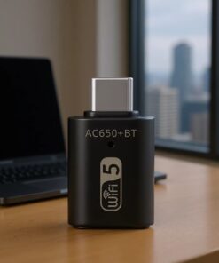 Clé WIFI USB-C double bande et Bluetooth, adaptateur de poche, vue de face