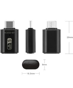 Clé WIFI USB-C double bande et Bluetooth, adaptateur de poche, detail