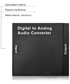 Convertisseur audio numérique analogique, optique vers RCA et jack, detail
