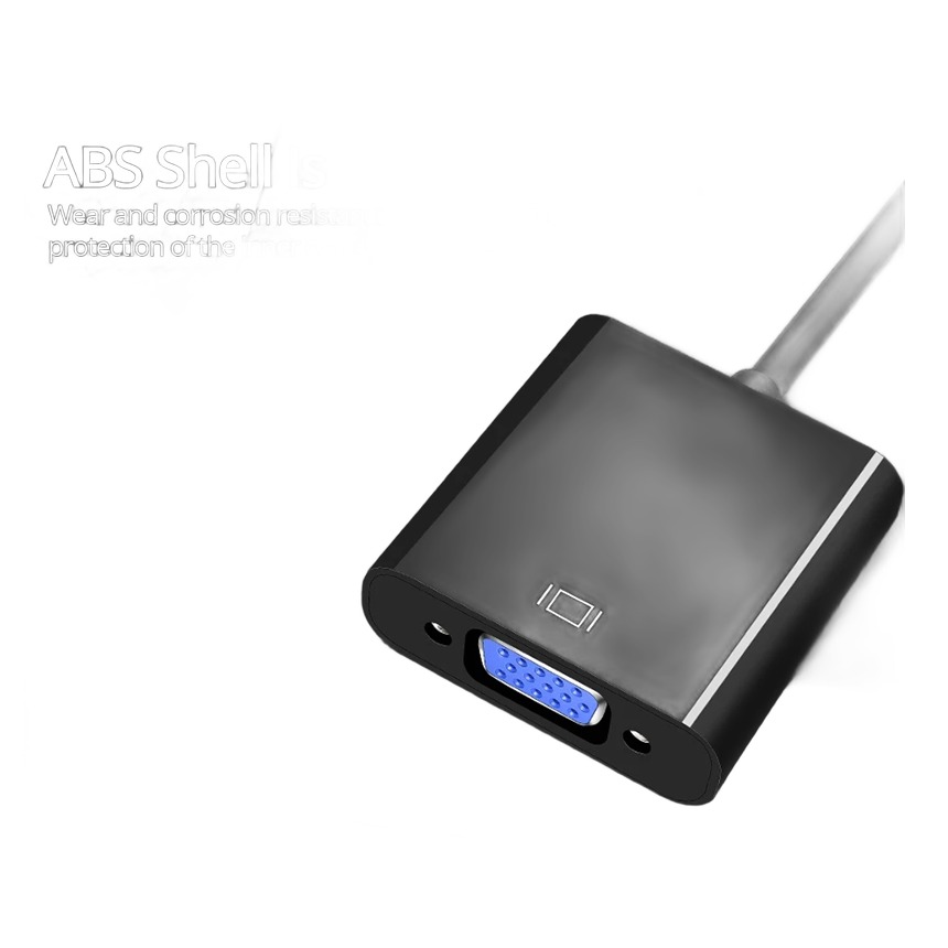 Convertisseur DVI VGA actif pour sortie DVI-D 24+1, 1080p, avec câble Convertisseur DVI VGA actif pour sortie DVI-D 24+1, 1080p, avec câble, vue de face