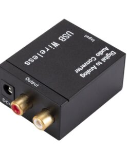 Convertisseur optique RCA Bluetooth, entrées optique et coaxiale, vue de face