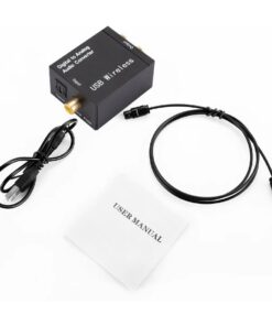Convertisseur optique RCA Bluetooth, entrées optique et coaxiale, vue arriere