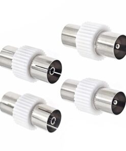 Raccord antenne TV coaxial, femelle femelle ou mâle mâle, lot de deux, vue principale