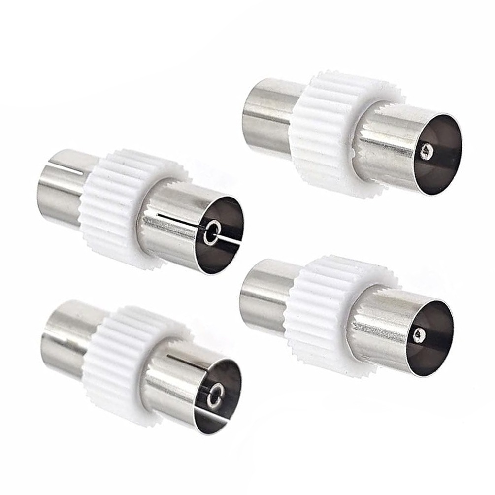Raccord antenne TV coaxial, femelle femelle ou mâle mâle, lot de deux Raccord antenne TV coaxial, femelle femelle ou mâle mâle, lot de deux, vue principale
