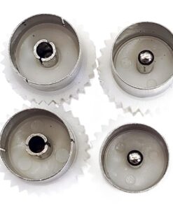Raccord antenne TV coaxial, femelle femelle ou mâle mâle, lot de deux, vue de face