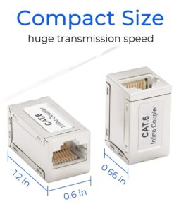 Raccord RJ45 blindé en métal, coupleur Cat6, Cat6A ou Cat7 femelle, detail