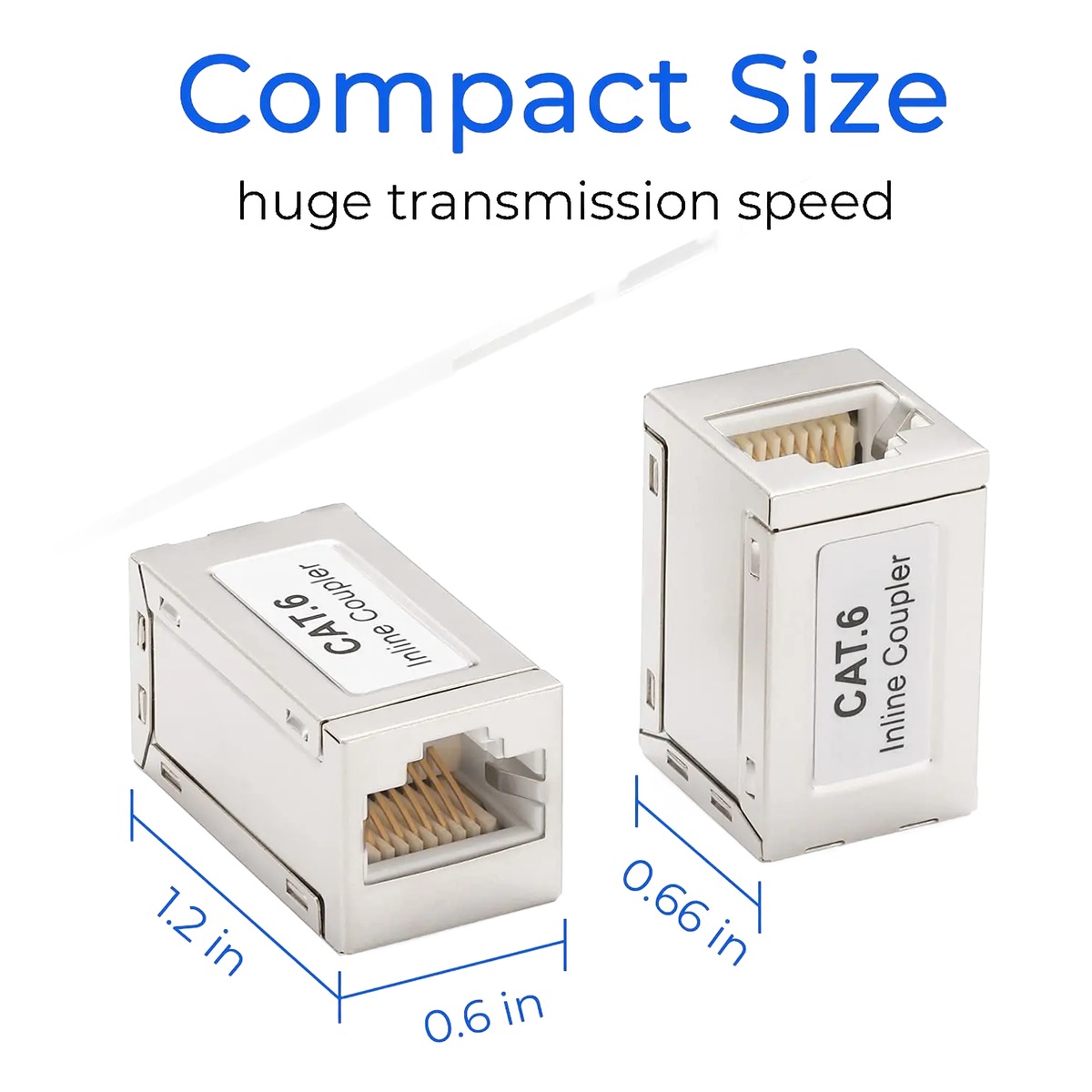 Raccord RJ45 blindé en métal, coupleur Cat6, Cat6A ou Cat7 femelle Raccord RJ45 blindé en métal, coupleur Cat6, Cat6A ou Cat7 femelle, detail